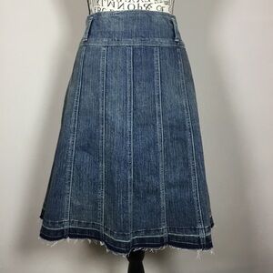 Stylish Denim Midi Skirt